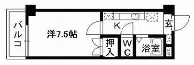 マーカス九品寺の間取り画像