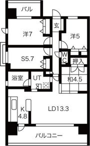 プリオール北千種の間取り画像