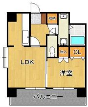 フェリシエ京町の間取り画像