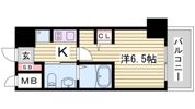 エステムプラザ神戸三宮ルクシアの間取り画像