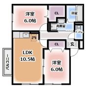 エスポワール東寝屋川 A棟の間取り画像