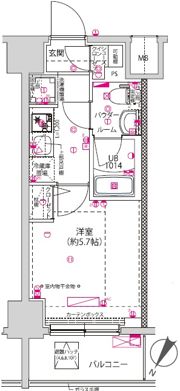 クラリッサ横浜シエルの間取り画像