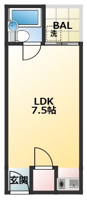 プラザハピネス高安の間取り画像