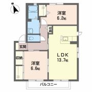 ひまわりハイツ A棟の間取り画像