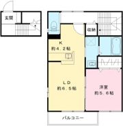 プルミエール野澤 Fの間取り画像