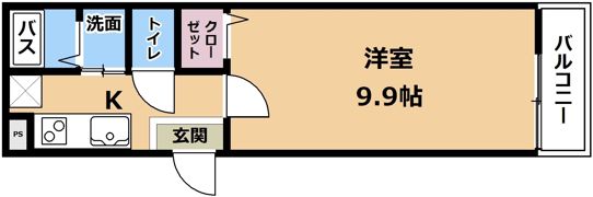 アークリード由美浜の間取り画像