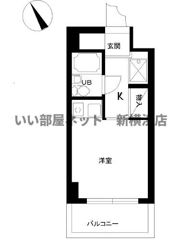 スカイコート鶴見第6の間取り画像