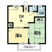 西岳ハイツ№2の間取り画像