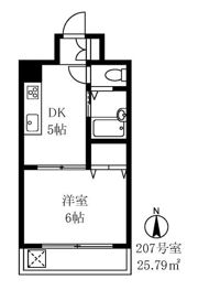 カーサ栄の間取り画像