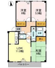 フォブール白石 A棟の間取り画像