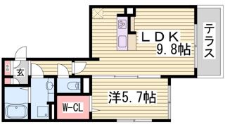 グランクレール兵庫町の間取り画像