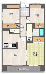 サニークレスト平野西脇の間取り画像