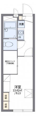 レオパレス城興ケ丘の間取り画像