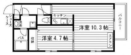 プエルラスクェアアコオⅢ番館の間取り画像
