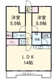 リンデンハイム赤塚の間取り画像