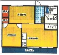 朝日ヶ丘コーポの間取り画像