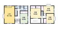平尾借家 Bの間取り画像