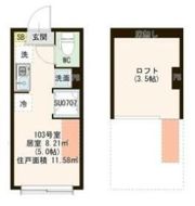 仮称）板橋区東新町2丁目アパートAの間取り画像