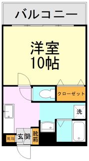 サンデンハイツ新町の間取り画像