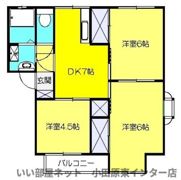 シャトルハイツの間取り画像