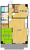 クレベール田町の間取り画像
