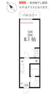 ハーミットクラブハウス弘明寺Ⅱ（仮)の間取り画像