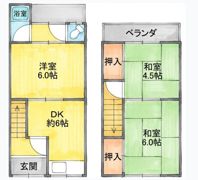 松下純子借家 2号地の間取り画像
