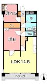 厚生町クラウンズマンションの間取り画像