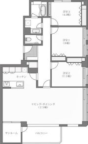 月見ヶ丘マンションの間取り画像