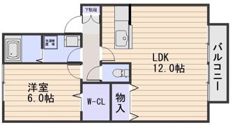 アムールA棟の間取り画像