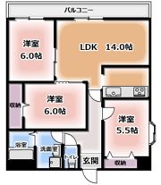 GLANZ三ツ島の間取り画像