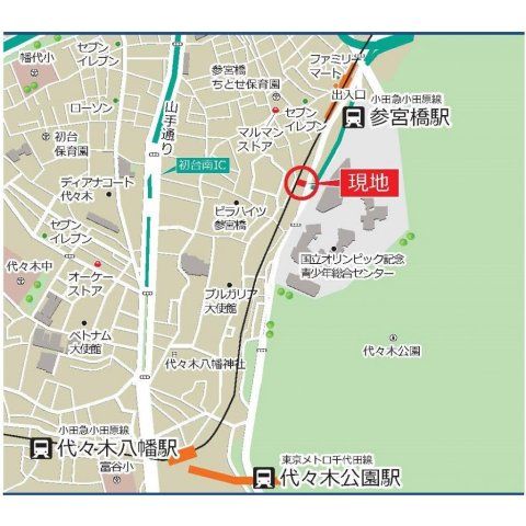 近くに施設あり