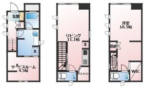 杉並区和田1丁目戸建の間取り画像