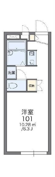 レオパレスヨコハマミナミの間取り画像