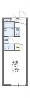 レオパレスヨコハマミナミの間取り画像