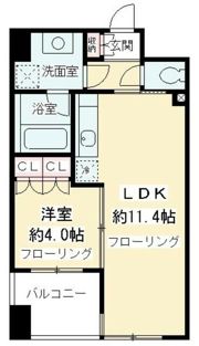 ルフィット神宮北参道（旧ニューシティアパートメンツ千駄ヶ谷Ⅱ）の間取り画像