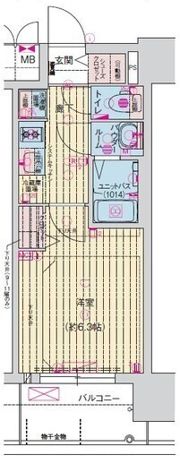 プレサンス緑橋ソレアスの間取り画像