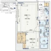 プレミアムコート谷町4丁目の間取り画像