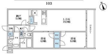 S-RESIDENCE富士見ヶ丘affordの間取り画像