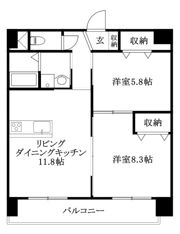 ミモザヒルズ錦町の間取り画像