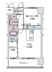 スプランディッドライズ新大阪ノースの間取り画像
