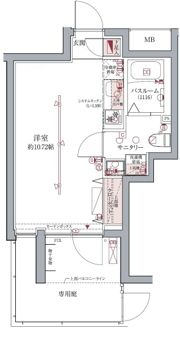 ラグディア高輪の間取り画像