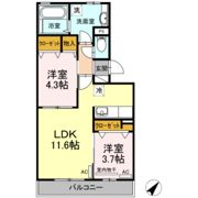 ルクプル A棟の間取り画像