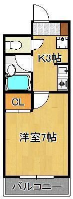ギャラン工大駅前の間取り画像