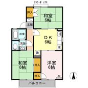 栗林セントラルコーポ A棟の間取り画像