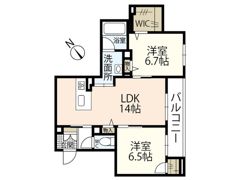 アズール庚午北の間取り画像