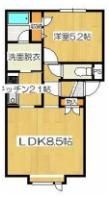 ラピタ恵み野の間取り画像