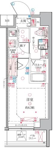 クレヴィスタ横浜綱島の間取り画像