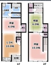藤田町3丁目貸家の間取り画像