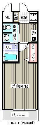 サンフィット(E-074)の間取り画像